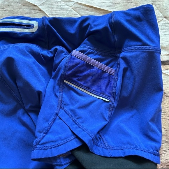ATHLETA Womens  READY SET GO 2-in-1 Running Blue/Black Size XS Pulse Shortie - Picture 6 of 7